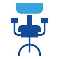 stoel icoon of logo illustratie glyph stijl vector