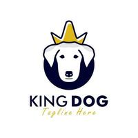 hond koning vector illustratie logo