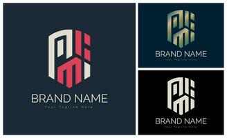 modern schild logo brief sjabloon ontwerp voor merk of bedrijf en andere vector