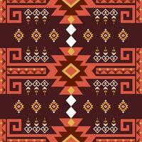 etnisch naadloos patroon. tribal achtergrond. aztec ornament. meetkundig ontwerp. vector