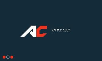 ac alfabet letters initialen monogram logo ca, a en c vector