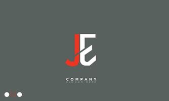 je alfabet letters initialen monogram logo ej, j en e vector