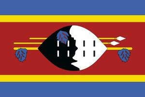 vlag van eswatini.nationaal vlag van eswatini vector