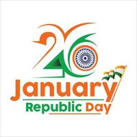Indisch republiek dag 26e januari achtergrond vector