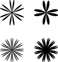 abstract symbool bloem ontwerp vector