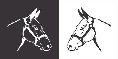 illustratie vector grafiek van paard hoofd icoon