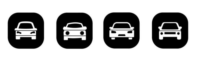 auto icoon in vlak. een auto icoon ontwerp. voorraad vector. vector