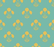 goudsbloem bloem naadloos vector patroon. abstract bloem patroon vector ontwerp.