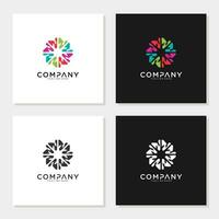 twee handen Aan brief logo ontwerp ontwerp inspiratie vector