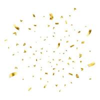 vallend glimmend gouden confetti vector