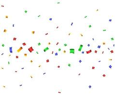 kleurrijk viering banier confetti. vector