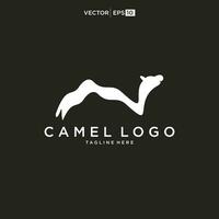 woestijn kameel logo vector ontwerp sjabloon