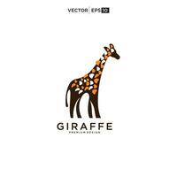 giraffe logo vector icoon illustratie