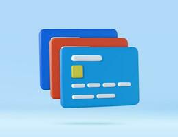 3D-creditcard vector