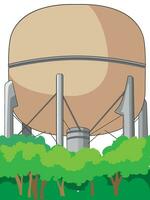 een water tank vector