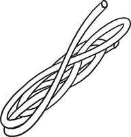 vector lijn icoon illustratie zwart touw wit ontwerp symbool uitrusting