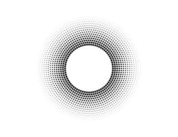 halftone dots in cirkel het formulier, logo. vector illustratie.