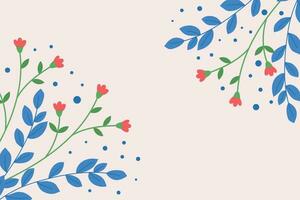 minimalistisch achtergrond met schattig bloemen. patroon in pastel kleuren met bloemen. vector