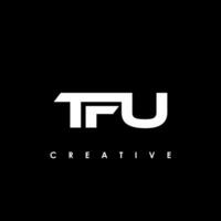 tfu brief eerste logo ontwerp sjabloon vector illustratie