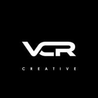 videorecorder brief eerste logo ontwerp sjabloon vector illustratie