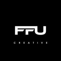 ffu brief eerste logo ontwerp sjabloon vector illustratie