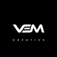 vsm brief eerste logo ontwerp sjabloon vector illustratie