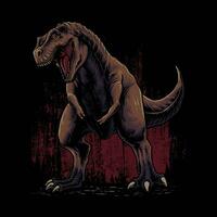 de tyrannosauriërs rex dinosaurus roofdier vector