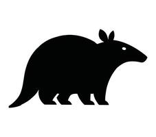 aardvarken silhouet, aardvarken illustratie, aardvarken grafisch icoon. vector