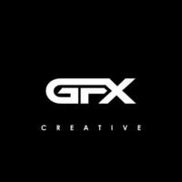 gfx brief eerste logo ontwerp sjabloon vector illustratie