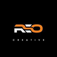 rso brief eerste logo ontwerp sjabloon vector illustratie