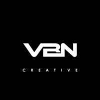 vbn brief eerste logo ontwerp sjabloon vector illustratie