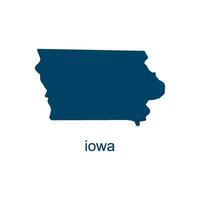 Iowa kaart vector ontwerp Sjablonen geïsoleerd Aan wit achtergrond