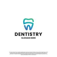 tandheelkundig met brief s logo ontwerp combinatie. modern tandheelkundig Gezondheid logo voor tandheelkunde bedrijf vector
