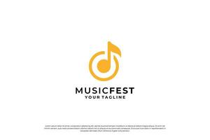 muziek- studio logo, muziek- speler icoon symbool. vector