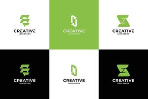 reeks van creatief eerste brief s logo ontwerp. vector