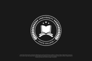 school- embleem logo ontwerp. Universiteit, college insigne ontwerp sjabloon. vector