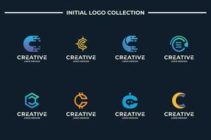 reeks van abstract brief c logo ontwerp vector. brief c verzameling voor bedrijf, merk, bedrijf. vector