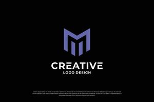 brief m logo ontwerp. eerste brieven m logo markering, symbool vector. vector