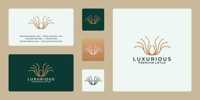 schoonheid lotus logo ontwerp inspiratie voor uw spa, salon, bericht therapeut vector