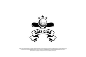 golf embleem logo ontwerp, golf kampioenschap logo. team golf embleem logo. vector