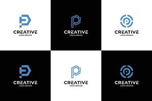 brief p logo ontwerp collecties. modern brief p, symbool p logo vector. vector