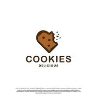 biscuit Product etiket logo ontwerp. biscuit wijnoogst embleem logo. vector