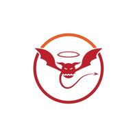 duivel engel logo vector