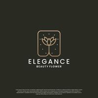 luxe roos bloem logo ontwerp met gouden kleur voor boetiek, kunstmatig en schoonheid Product vector