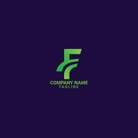 f letter logo ontwerp vector