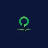 modern q brief logo ontwerp vector