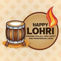 lohri festival post illustratie vector