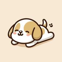 vector van schattig puppy hond kawaii mascotte