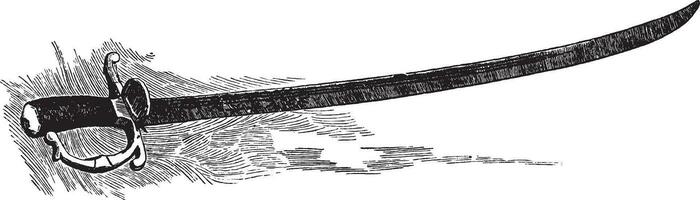 zwaard wijnoogst illustratie vector