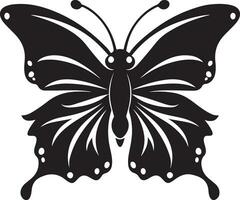 zwart vlinder silhouet illustratie vector
